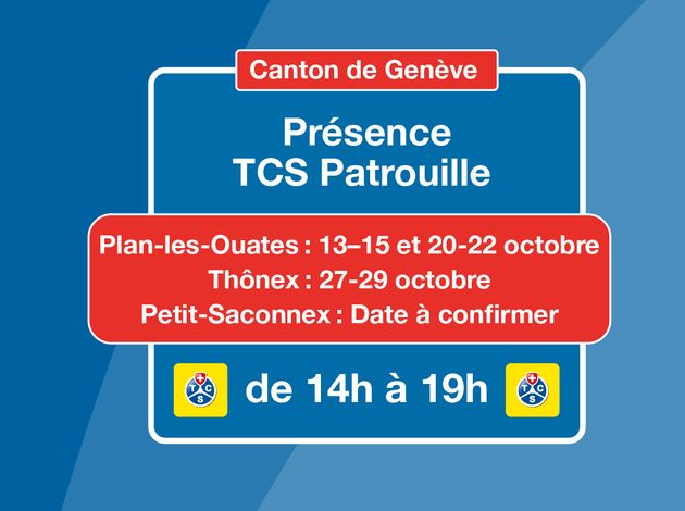 TAMOIL vous accompagne sur la route… et bien plus encore – avec la Patrouille TCS dans le canton de Genève !