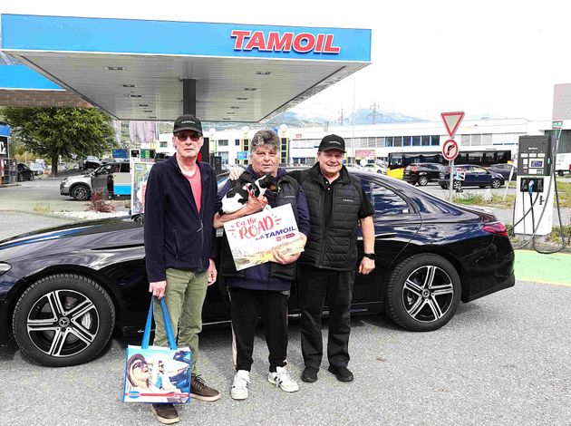 Le grand départ du gagnant du concours «On the road with TAMOIL»